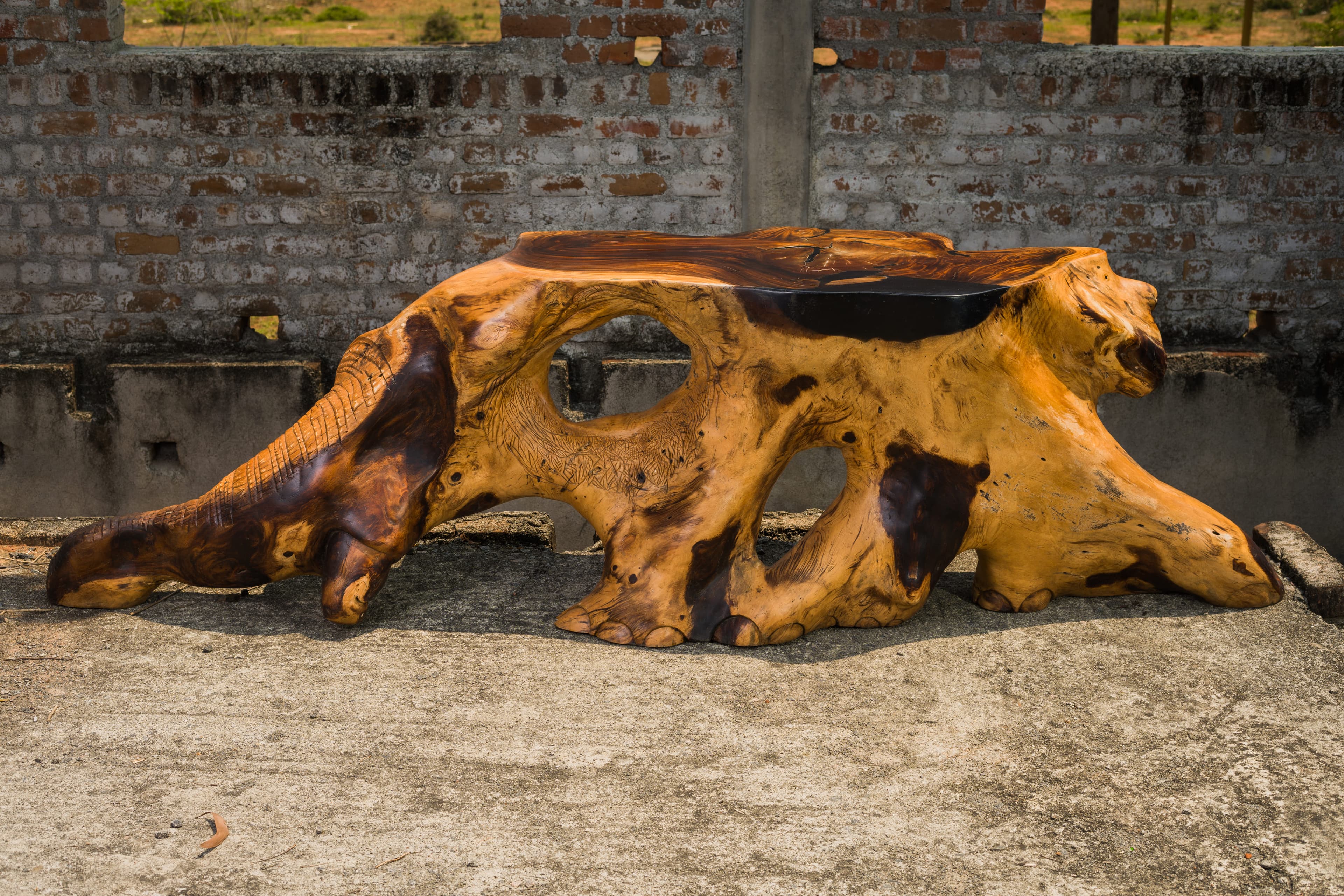 Mammoth console table — tribute to the ice age